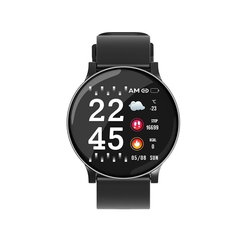 Resigilat Ceas Smartwatch Techstar® W8 Gri, 1.3 inch IPS, Monitorizare Cardiaca, Tensiune. Oxigenare, Sedentary, Bluetooth, IP65