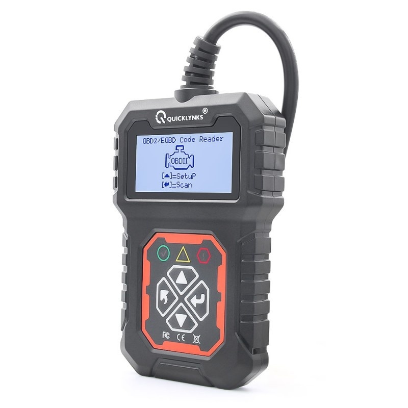 Resigilat Dispozitiv de diagnosticare auto si citire coduri Quicklynks T31, OBD2, Afisaj LCD, DC 8-25V, Citire/Stergere Coduri si Check Engine, Negru - imagine 5