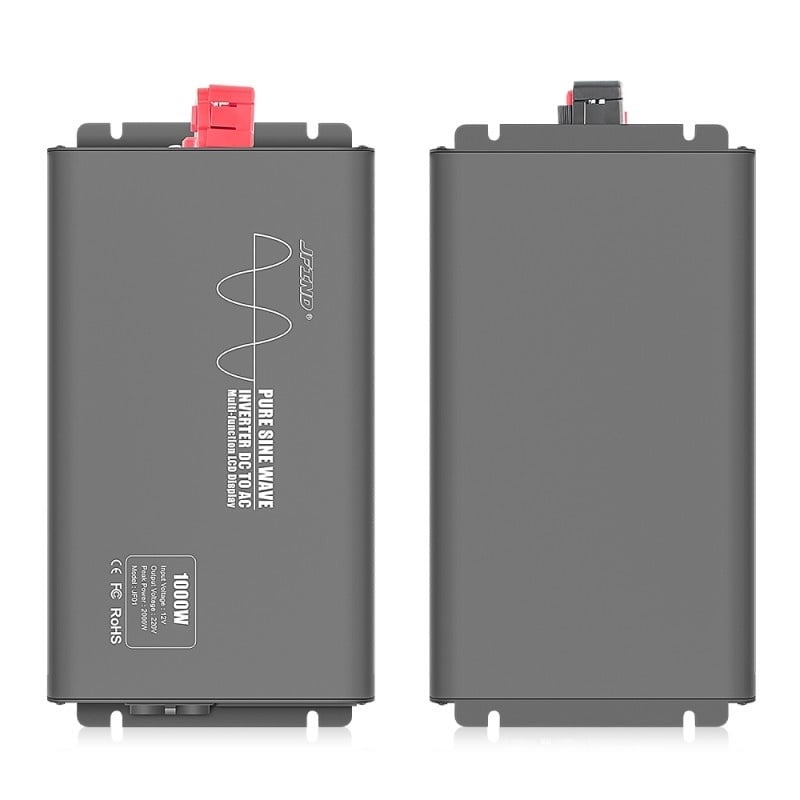 Resigilat Invertor de putere cu undă sinusoidală pură Techstar®, DC 12V la AC 220V, Afișaj LCD, 1000w, Pretabil Rulota, Autorulota, Camper, Barca, Casa independenta, Testat Osciloscop