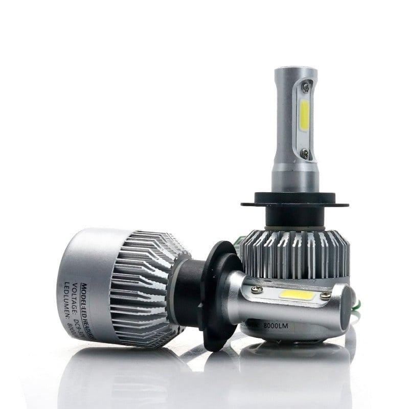 Resigilat Set 2 LED-uri Auto Techstar® S2, H7, 36w, 4000 Lumeni, 6500K, AUTO, 12-24 Volti, COB, Canbus - 1 | YEO