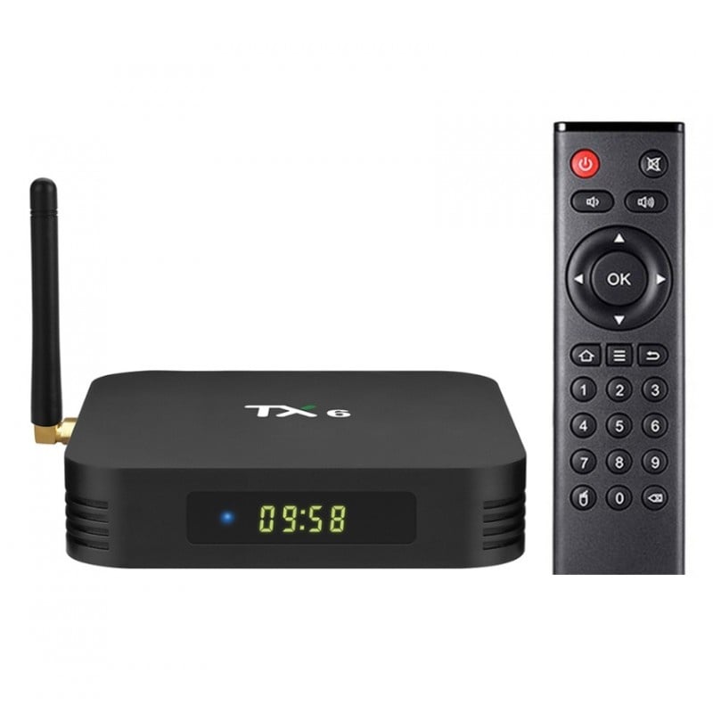 Resigilat Smart TV Box TX6 Android 9.0 MiniPC 4GB RAM, 64GB ROM Wifi, Quad Core, MiniPC Allwinner H6, USB 3.0, Bluetooth 4.2, UltraHD 4K