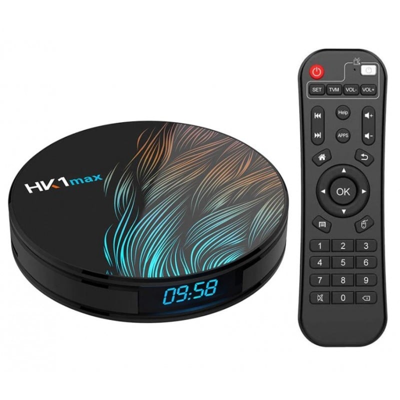 Resigilat TV Box HK1 Max RK3318 2.4GHz Android 9.0 KODI 18.0, 2GB RAM si 16GB ROM, UltraHD 4K, Mini PC cu WiFi