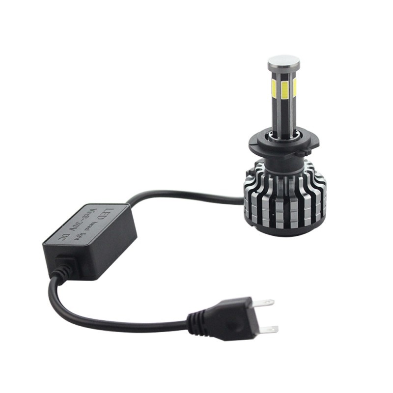 Set 2 LED-uri Auto Techstar® F6, H7, 45w, 5000 Lumeni, 6500K, AUTO, 12-24 Volti, COB, Canbus - 1 | YEO