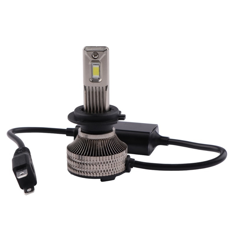 Set 2 LED-uri Auto Techstar® P30, H7, 80w, 14000 Lumeni, 6500K, AUTO, 12-24 Volti, CSP, Canbus, Miez Cupru, Radiator Aluminiu - 3 | YEO