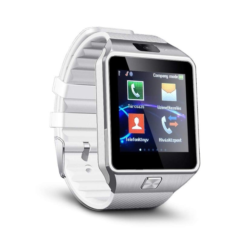 Smartwatch Mtk DZ09 cu Bluetooth si Camera Foto, Compatibil SIM si MicroSD Alb - 2 | YEO