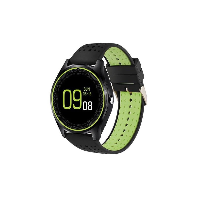 Smartwatch MTK V9 Verde cu Bluetooth si Camera Foto