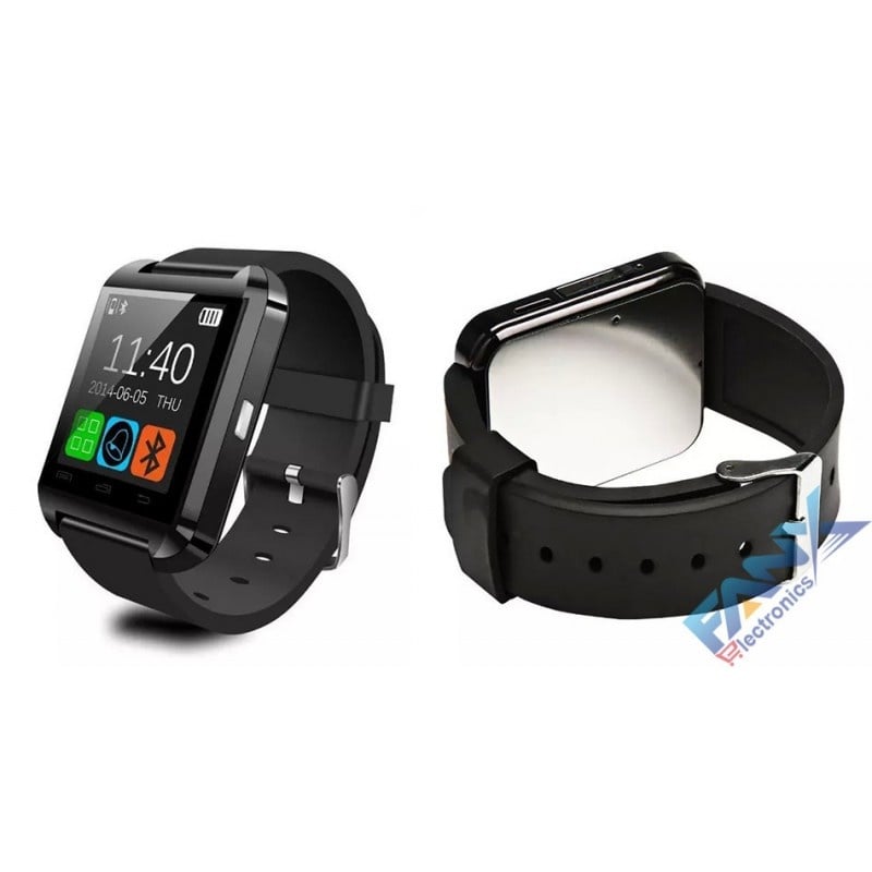 Smartwatch U-Watch Bluetooth U8 negru Resigilat - 3 | YEO