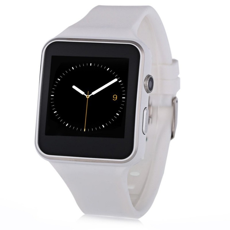 Smartwatch X6S Bluetooth Compatibil MicroSD si SIM Cu Camera Alb