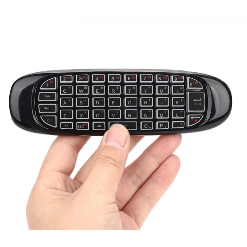 Tastatura Wireless Techstar® R15, QWERTY, Air Mouse, Telecomanda Mini, Wireless 2.4G, Gyroscop, pentru IR PC, Smart TV, Android Box - 3 | YEO