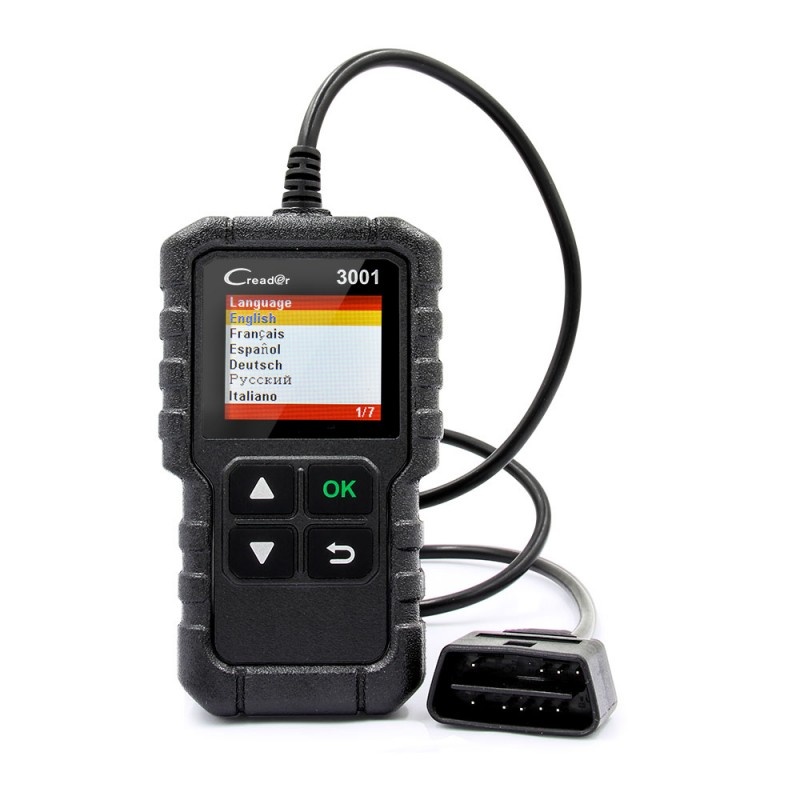 Tester Diagnoza cu Interfata Auto, Profesional, Launch Creader, Multimarca OBD2 EOBD Scanner Coduri Auto CR3001