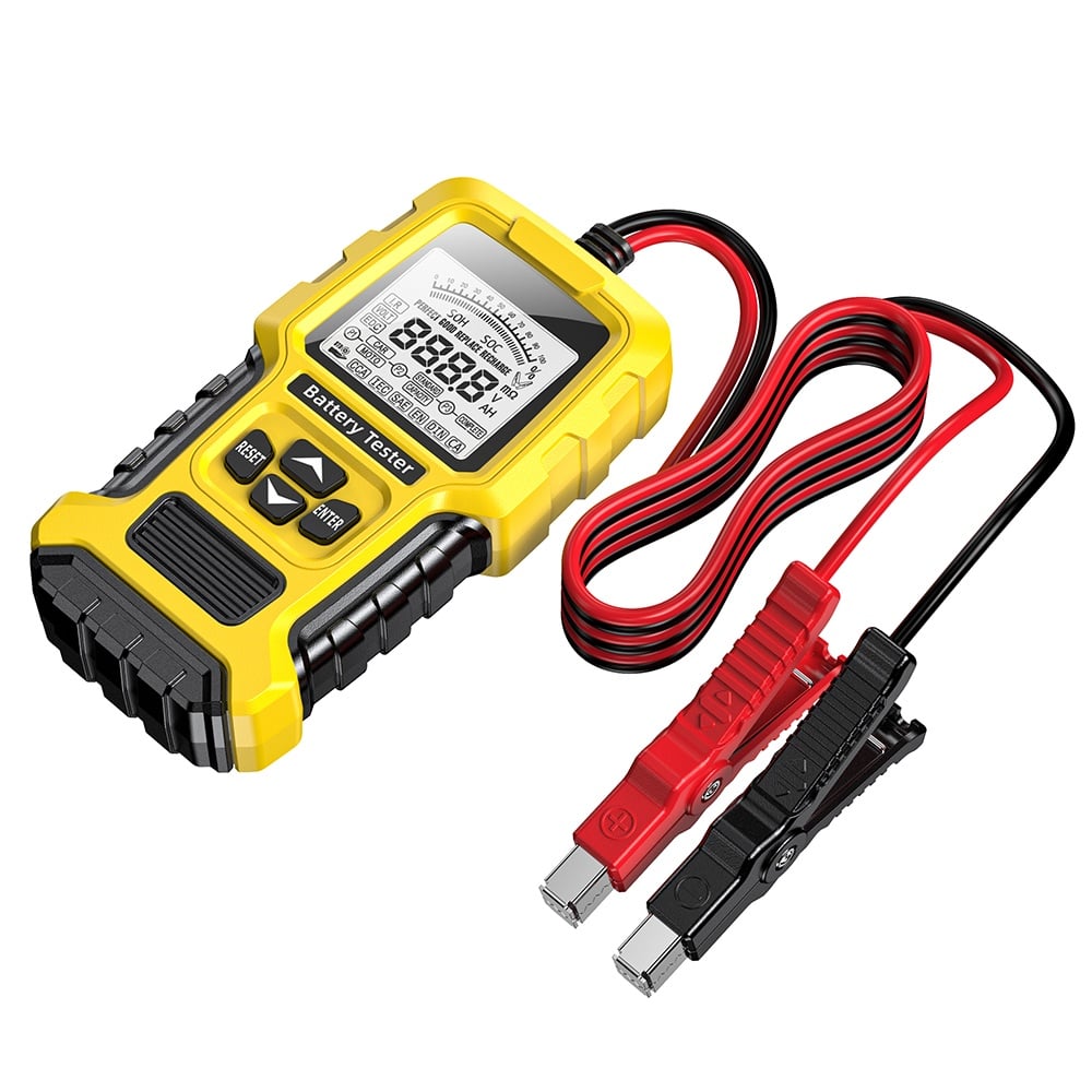 Tester Inteligent de Baterii Foxsur FBT-300, 12V/24V, pentru Auto și Motociclete, cu Ecran LCD 2.7