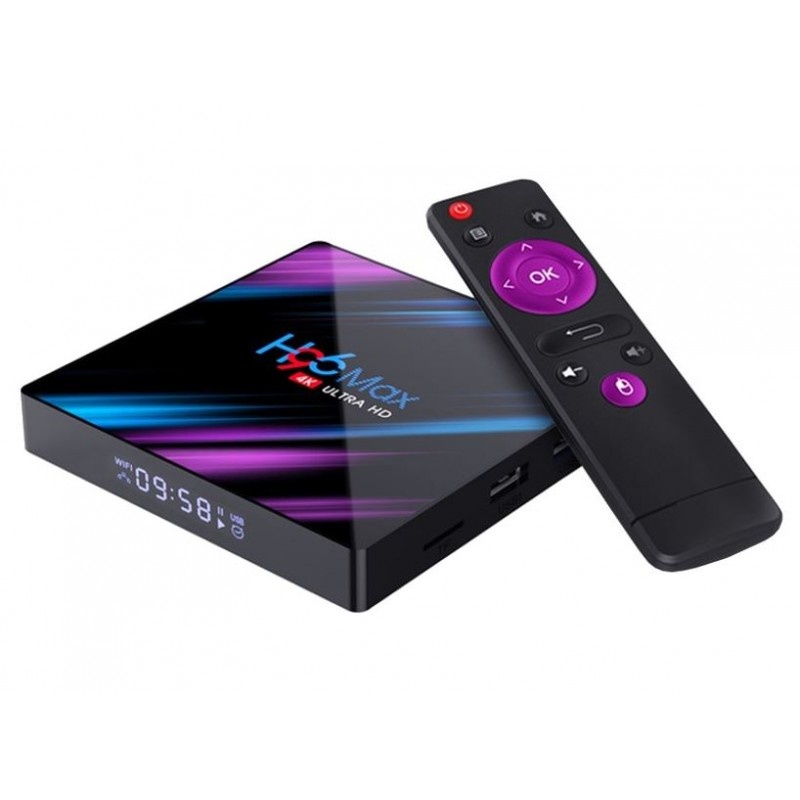 TV Box H96 Max RK3318 2.4Ghz, Mini PC Android 9.0, 2GB RAM, 16GB ROM WiFi, Bluetooth, UltraHD 4K 60fps, cu IPTV - 1 | YEO