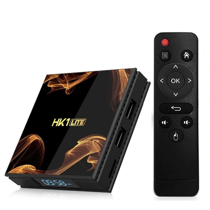 TV Box HK1 Lite, 4K, HDR, Android 9, 2GB RAM, 16GB ROM, Rockchip RK3228A, Quad Core, WiFi 2.4G