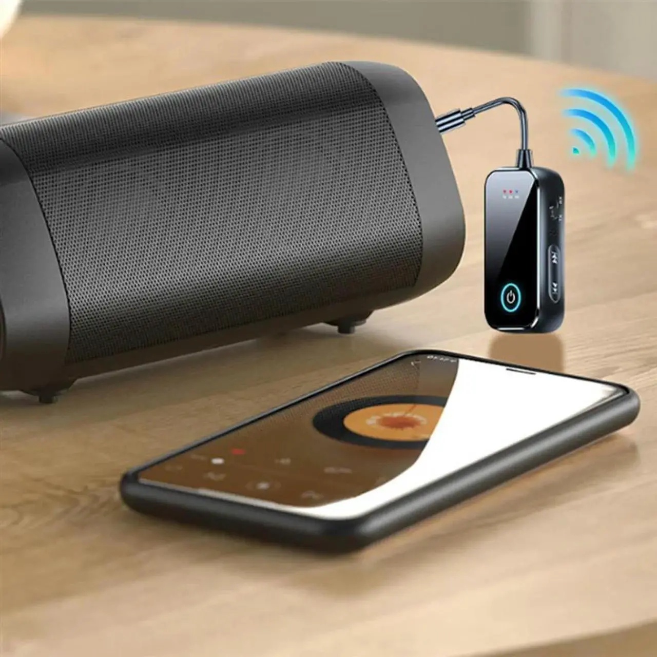 Adaptor Audio Bluetooth 6.0 Techstar T80 TX/RX 2in1, Jack 3.5mm, Dual Connection, Microfon, USB-C, pentru TV/PC/Auto/Avion - imagine 8