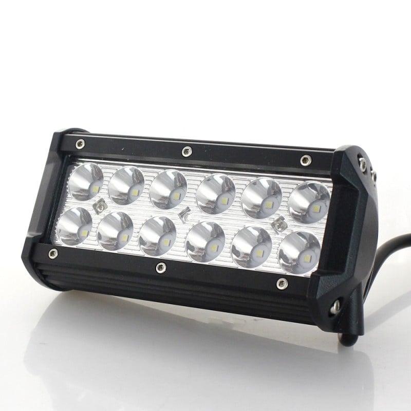 Bara Proiectoare LED Auto Offroad Techstar® PNG1, 36W, 12V-24V, 6000 K, 3500 Lumeni, IP 67, 17 Cm, Flood Beam 60° Cu Leduri CREE XBD, Negru - 2 | YEO