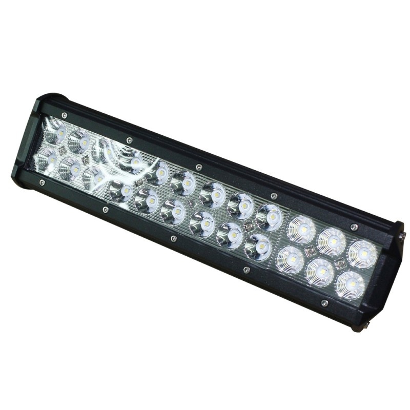 Bara proiectoare LED Auto Offroad Techstar® PNG2, 72W, 12V-24V, 6000 K, 5280 Lumeni, IP 67, 36 cm, Flood Beam 60° cu Leduri CREE XBD, Negru