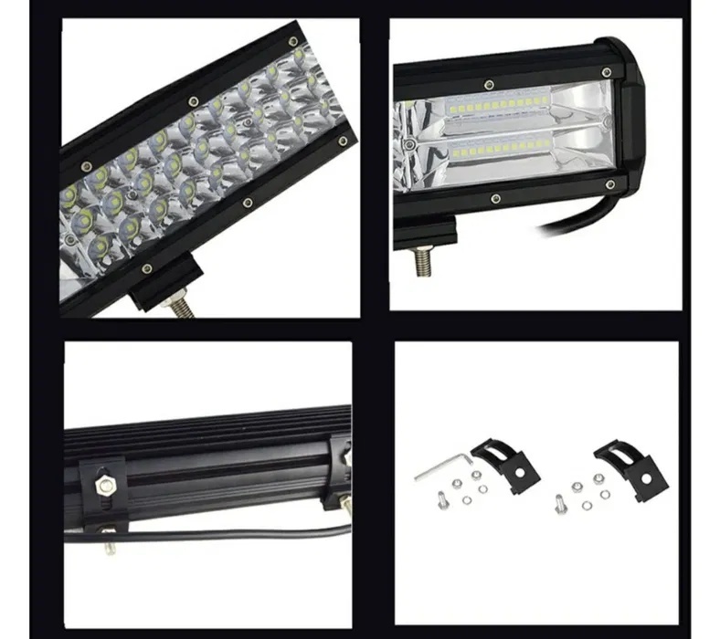 Bara proiectoare LED Auto Offroad Techstar® PNG3, 324W, 12V-24V, 6000 K, 6240 Lumeni, IP 67, 59 cm, Flood Beam 60° cu Leduri CREE XBD, Negru - 3 | YEO