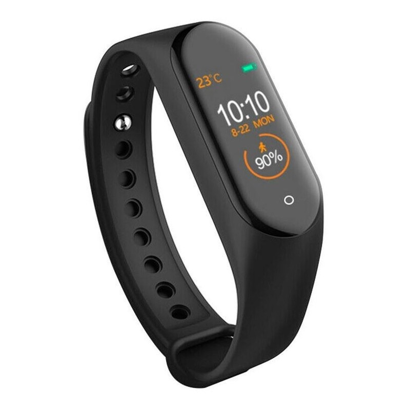 Bratara Sport M4 Techstar® Pentru Fitness, Monitorizarea Presiunii Sangelui si A Batailor Inimii, Negru