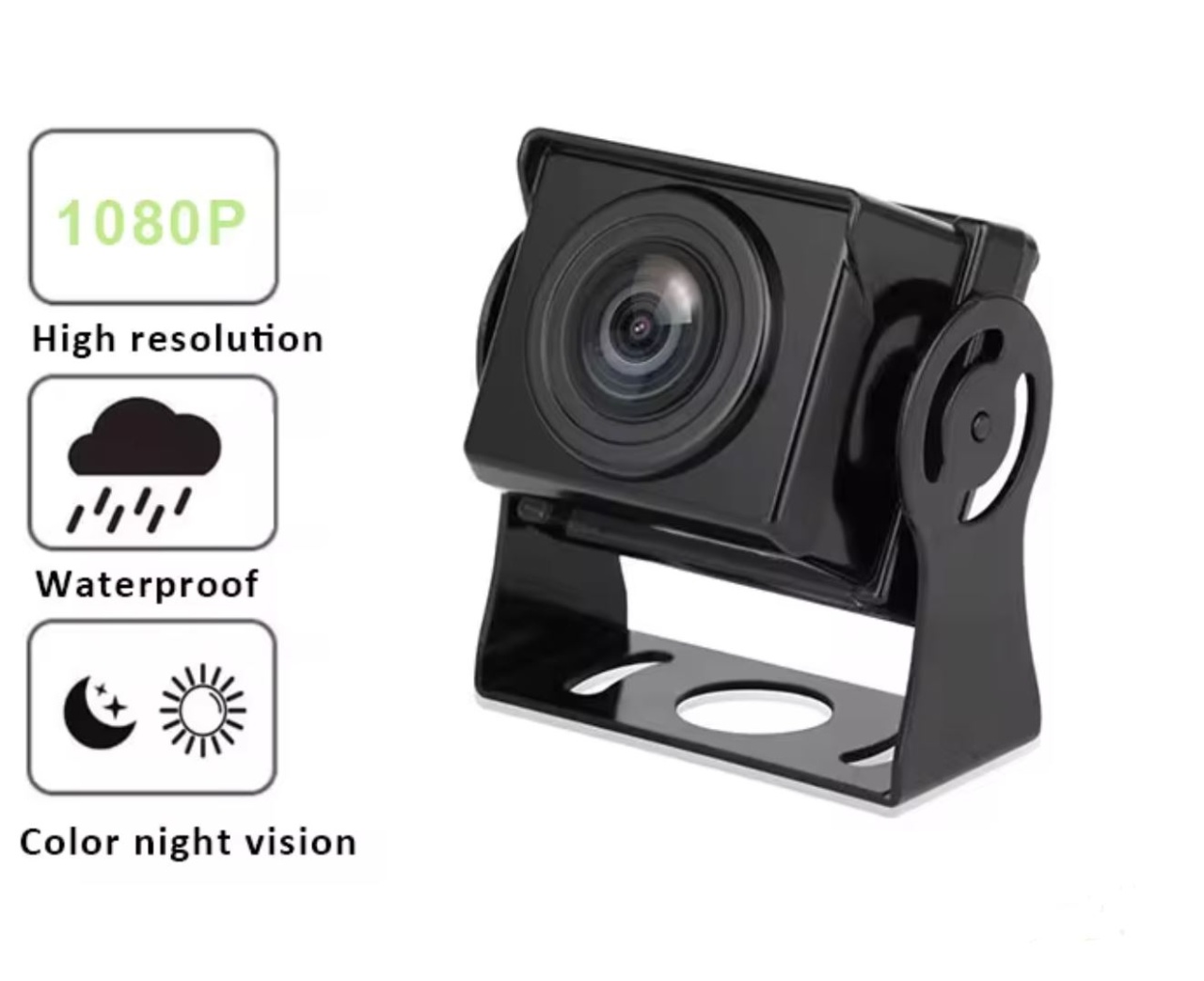 Poze Camera Marsarier Techstar® FullHD 1080P AHD, IP67 Rezistenta Apa si Praf, Unghi 170°, Compacta si Solida