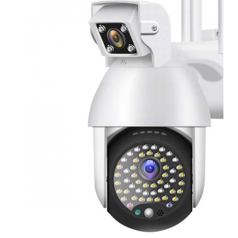 Camera Supraveghere IP PTZ Techstar® P18D, Camera Duala, Wireless, 320°, 1080p, IR+LED, Exterior, ONVIF, NVR, Senzor Miscare, Alarma - 1 | YEO