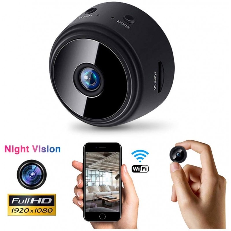 Camera supraveghere Techstar® RL-96 1080P, FullHD, Wide 150°, Infrarosu, MicroSD, WiFi, Spy, Prindere Magnetica - 2 | YEO