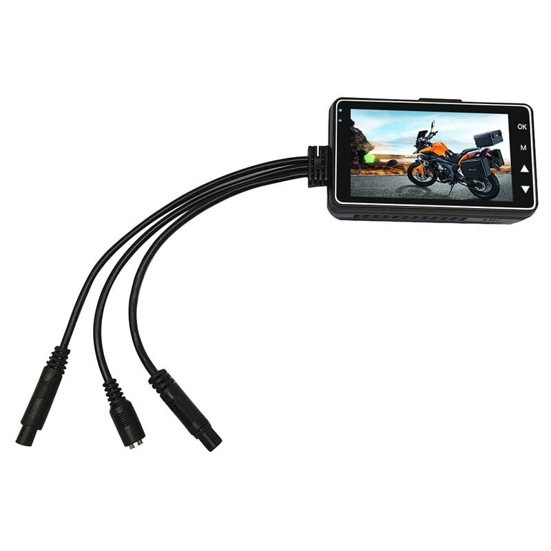 Camera Video Motocicleta Dubla Techstar® MT18 3MP HD 720P 50fps Display 3Inch - 1 | YEO