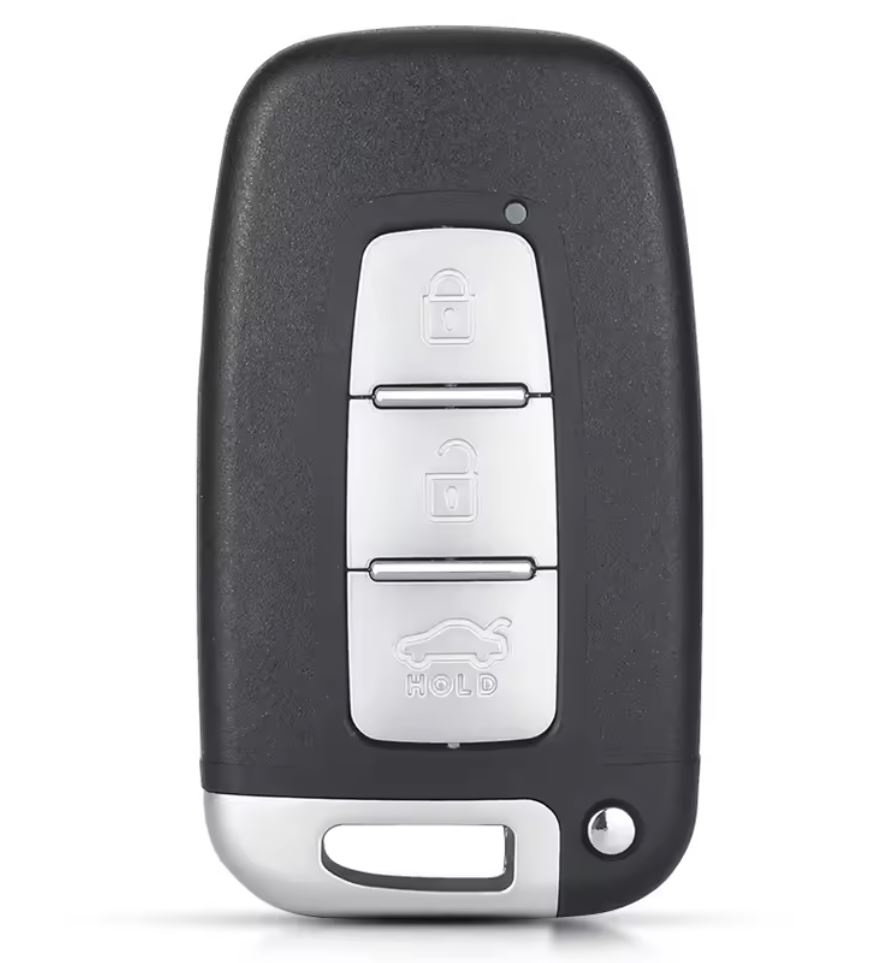 Carcasa cheie auto pliabila Techstar compatibila cu Hyundai Sonata, Azera, Genesis Coupe, ix35, i30, i45 si Kia Forte, Sportage, K2, K5, 3 butoane, HOLD portbagaj, lama HYN14 stanga, fara electronica - imagine 7