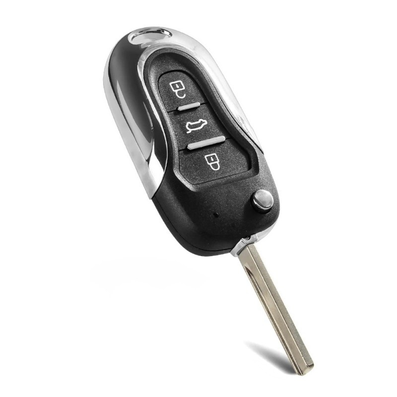 Carcasa Cheie Auto Techstar® KS-102 Pentru Hyundai i30, IX35 si Sonata, 3 Butoane, Lamela Toy 40, Negru - 3 | YEO