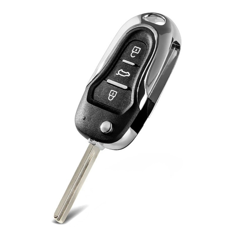 Carcasa Cheie Auto Techstar® KS-102 Pentru Hyundai i30, IX35 si Sonata, 3 Butoane, Lamela Toy 40, Negru - 1 | YEO