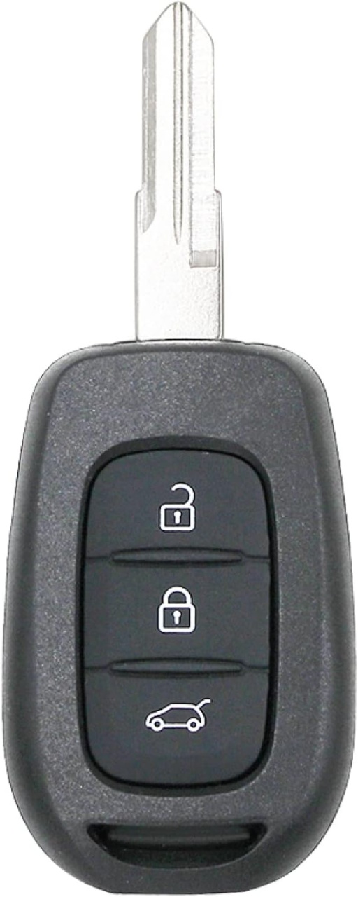 Carcasa cheie auto Techstar compatibila Dacia Logan/Sandero/Duster/Dokker/Lodgy + Renault Trafic, 3 butoane, lamela VAC102, neagra – fara electronica - imagine 4