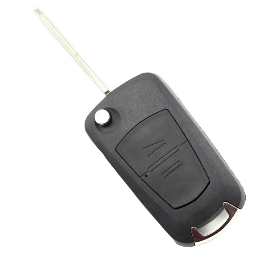 Carcasa cheie auto Techstar, compatibila Opel Astra, Corsa, Vectra, Meriva, tip briceag, cu 2 butoane, lama pe stanga, culoare neagra - 2 | YEO