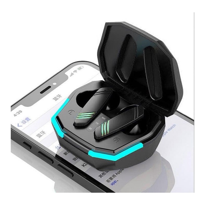 Casti Smart Techstar® TWS S31, Wireless, Bluetooth V5.1, HD Audio, Touch, IPX5, iOS, Android, 400mAh, Type-C, Negru, RGB - 3 | YEO