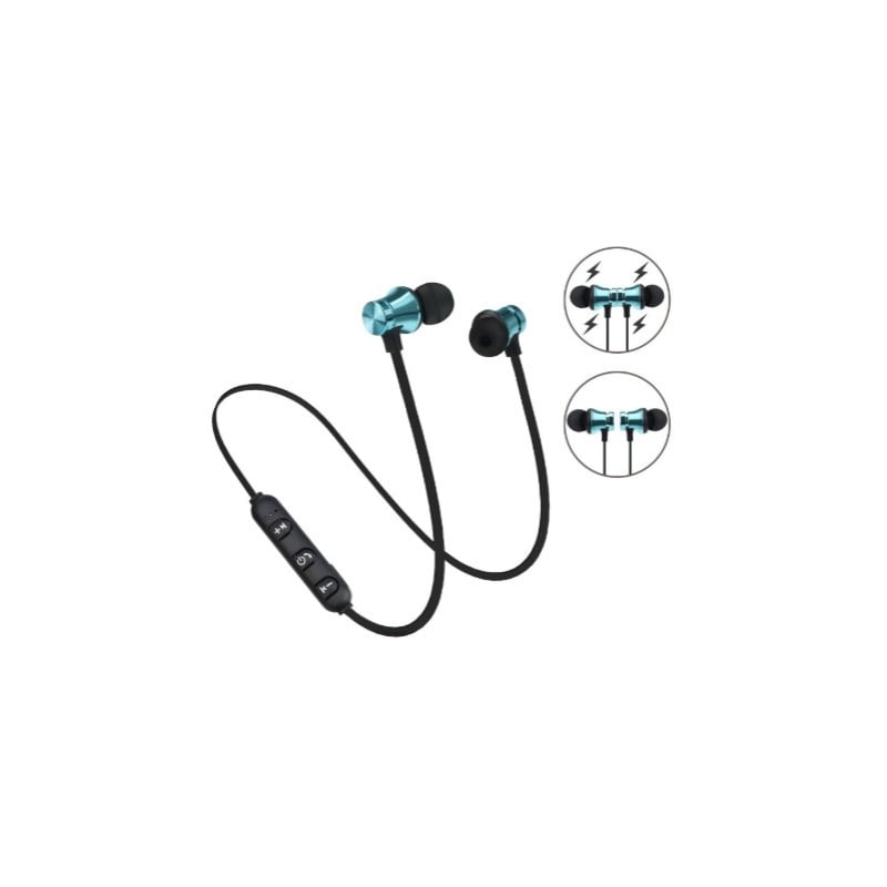 Casti Wireless Bluetooth Sport BT4, Waterproof, Tip In-Ear Headset, Microfon Incorporat, Albastru - 3 | YEO