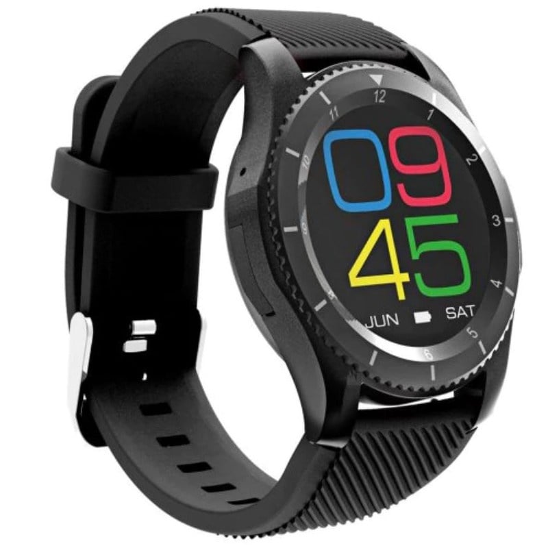 Ceas Smartwatch Techstar® DT No.1 G8, MTK2502, Bluetooth 4.0, SIM, Notificari, Monitorizare Puls, Culoare Negru - 3 | YEO