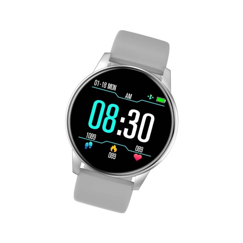 Ceas Smartwatch Techstar® ZL1, 1.30 inch IPS, Bluetooth 4.0, Monitorizare Puls, Tensiune, Alerte Sedentarism, Hidratare, Oximetru, Alb - 3 | YEO