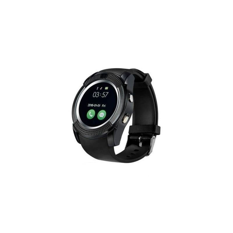 Ceas Smartwatch V8 Negru HandsFree Bluetooth 3.0 Micro SIM Android Camera 1.3MP - 1 | YEO