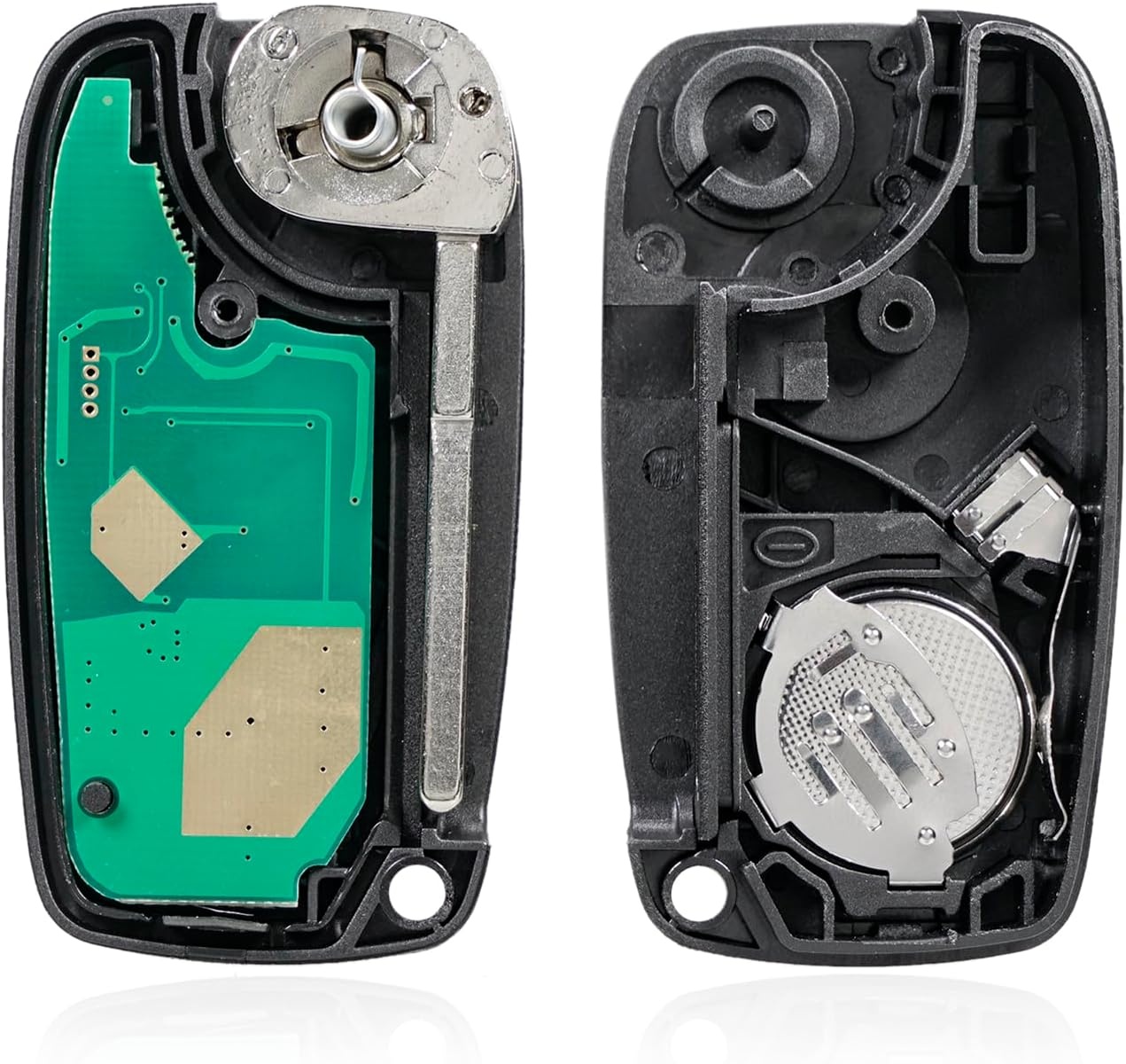 Cheie Auto Programabila Completa 433MHz, cu 3 butoane, compatibila Fiat Qubo, Fiorino, Doblo, Punto, Citroen Nemo, Peugeot Bipper – cip ID46/PCF7946, sistem Delphi - 2 | YEO