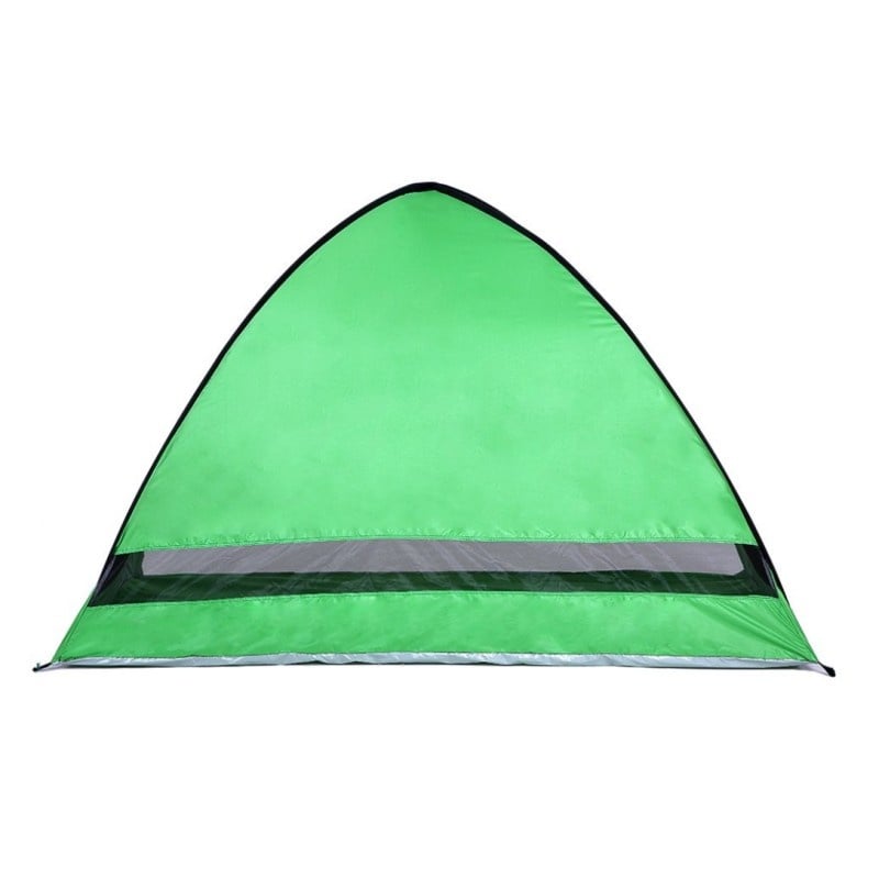 Cort Pentru Plaja Verde Deschis Anti-UV Tip Pop-up pentru 2 Persoane Marime 200x120x130cm - 2 | YEO