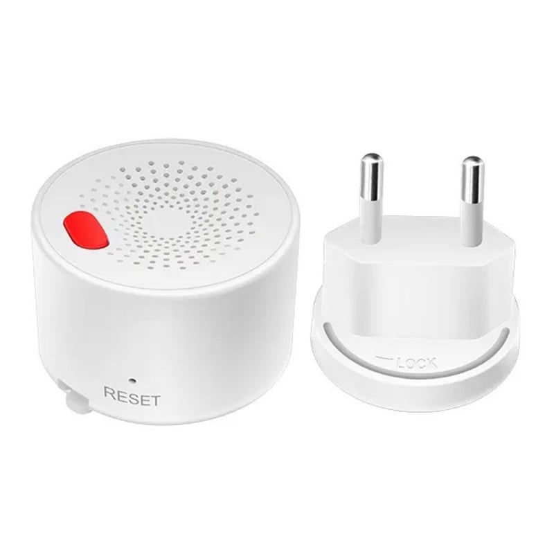 Detector de scurgeri de gaz inteligent Techstar®, Wi-Fi, Notificari in Aplicatiile Tuya si SmartLife, Alarma inclusa, Programare de la Distanta, Alb - 2 | YEO