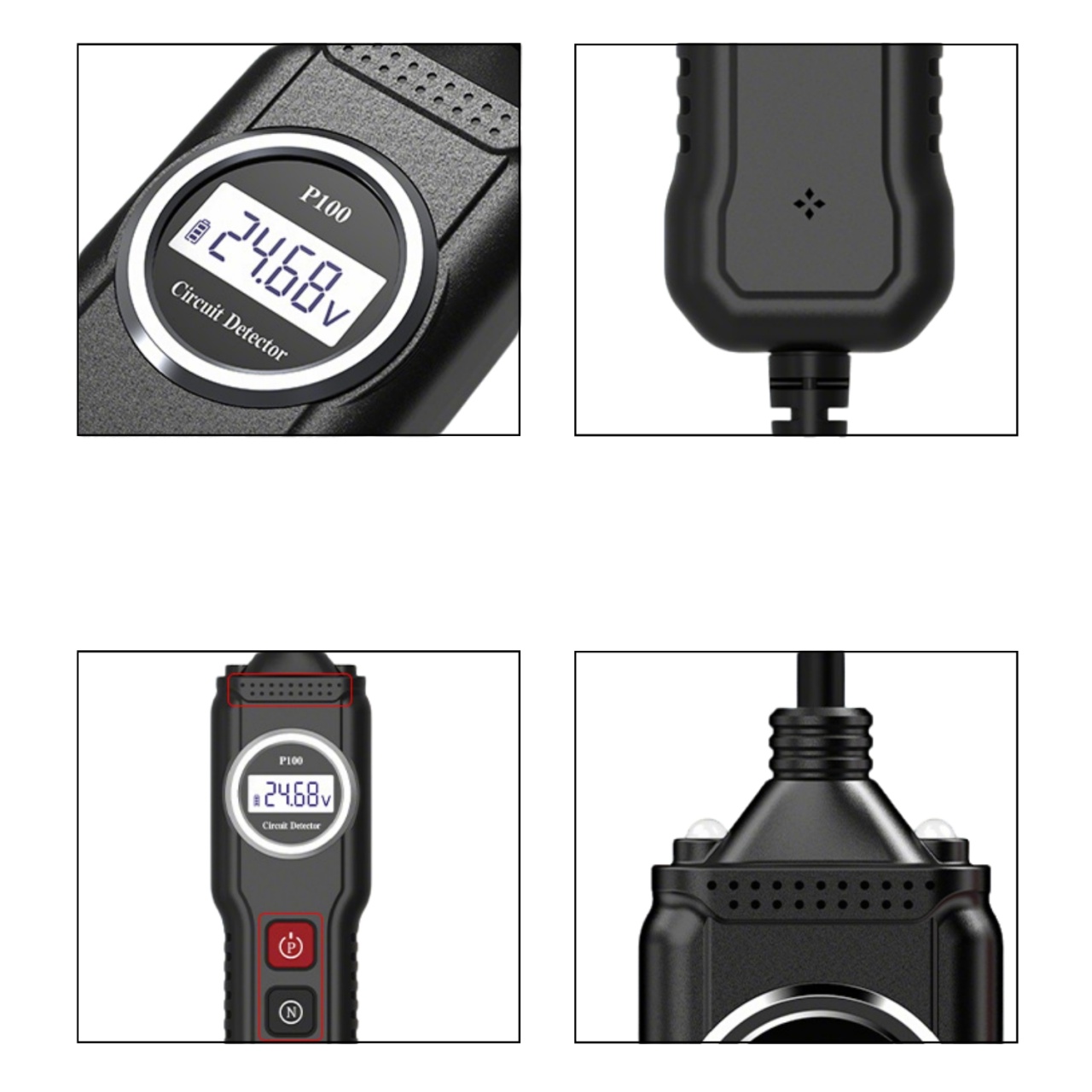 Dispozitiv Profesional Testare Circuite Auto Techstar® YM-P100, Multimetru Inteligent cu Ecran LCD, 107V, Detectie Tensiune si Continuitate - 1 | YEO