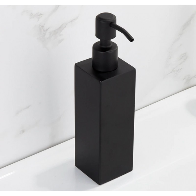 Dozator de Sapun Lichid Modern Y18 Negru din Otel Inoxidabil pentru Baie/Bucatarie