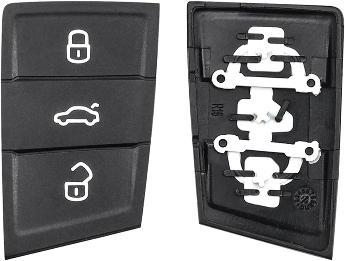 Membrana Cauciuc Butoane Cheie Auto VW Golf 7, Polo, Seat Leon, Ibiza, Ateca, Skoda Kodiaq, Karoq, Fabia – Pad Cheie 3 Butoane Compatibil Modele VAG - 1 | YEO