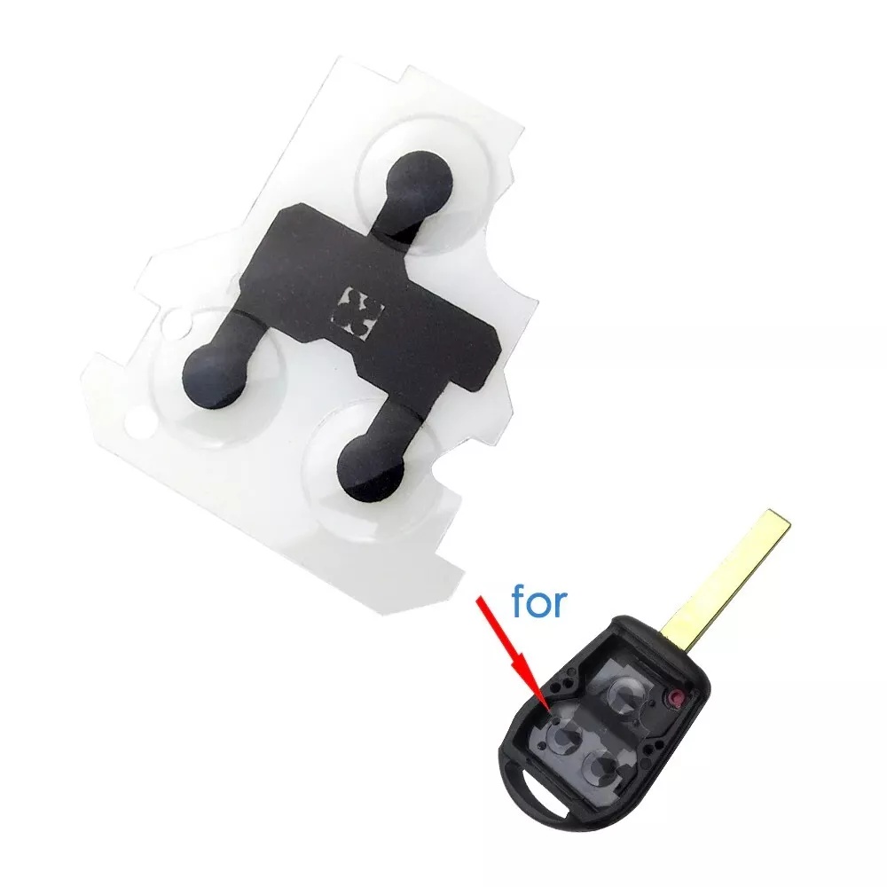 Membrana cauciuc pad 3 butoane pentru cheie BMW – Compatibil E36, E38, E39, E46, Z3, Z4, X3, X5, Seria 3/5/7 - 3 | YEO
