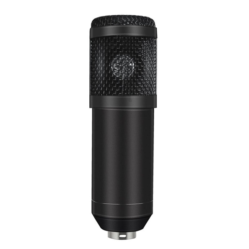 Microfon Profesional de Studio Condenser BM800 cu stand inclus pentru Inregistrare Vocala, Streaming, Gaming, Black - 1 | YEO