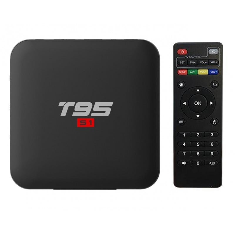 Mini PC, TV Box T95 S1, 4K, Android 7.1, 2GB RAM, 16GB ROM, Allwinner S905W, Quad Core, Mali-450, USB 2.0, WiFi - 1 | YEO