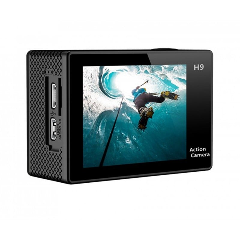 Resigilat Camera video sport Eken H9+, 12 MP, 4K, Display 2 inch, Wi-Fi, Waterproof 30m/adancime, Unghi filmare 170º, Idela pentru sporturi extreme, Negru - 2 | YEO