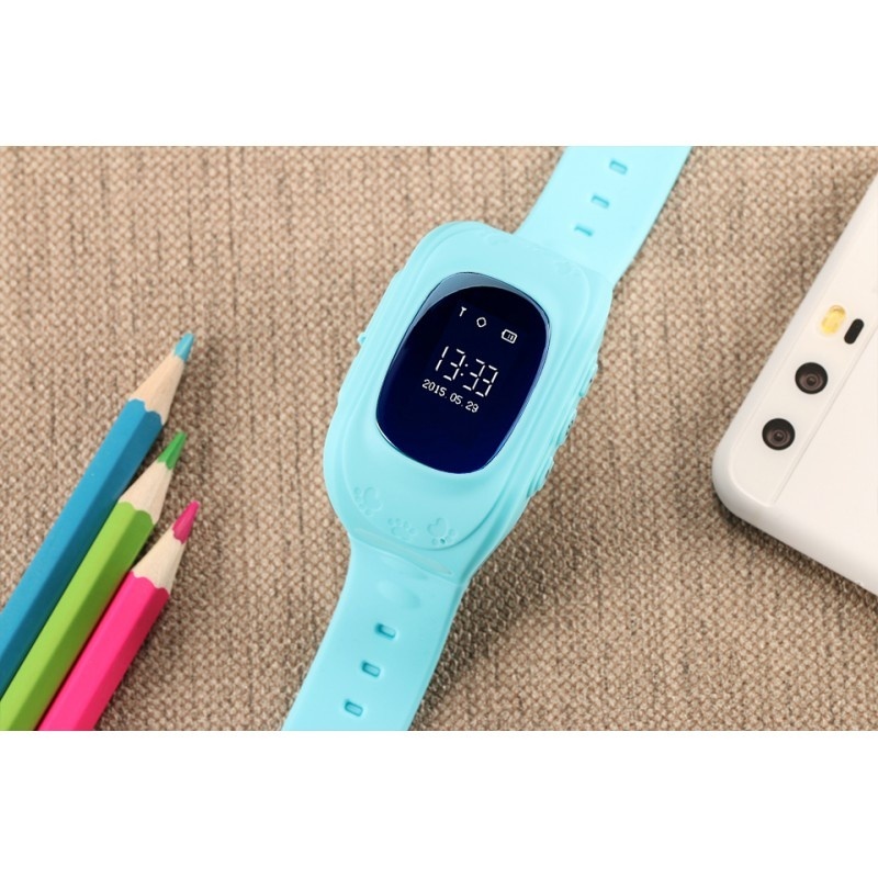 Resigilat Ceas Smartwatch pentru Copii Albastru Q50, Slot Cartela SIM, GPS Tracker, Buton Urgenta SOS, Monitorizare Live - 3 | YEO