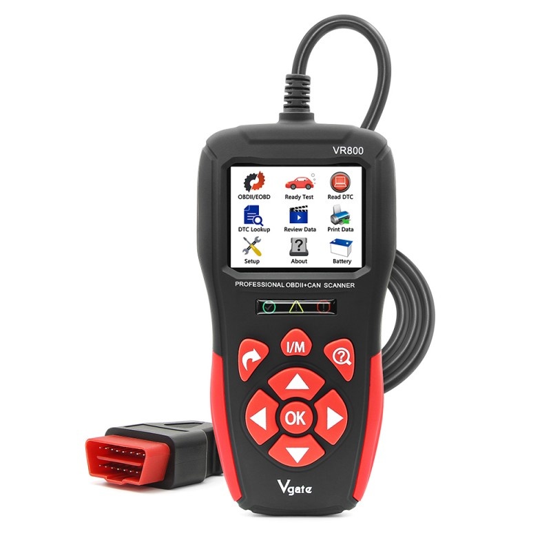 Resigilat Diagnoza Auto Techstar® Vgate VR800 Profesional , Multimarca OBD2, OBD+CAN, cu Display Color, Coduri Detaliate, Upgrade Gratuit