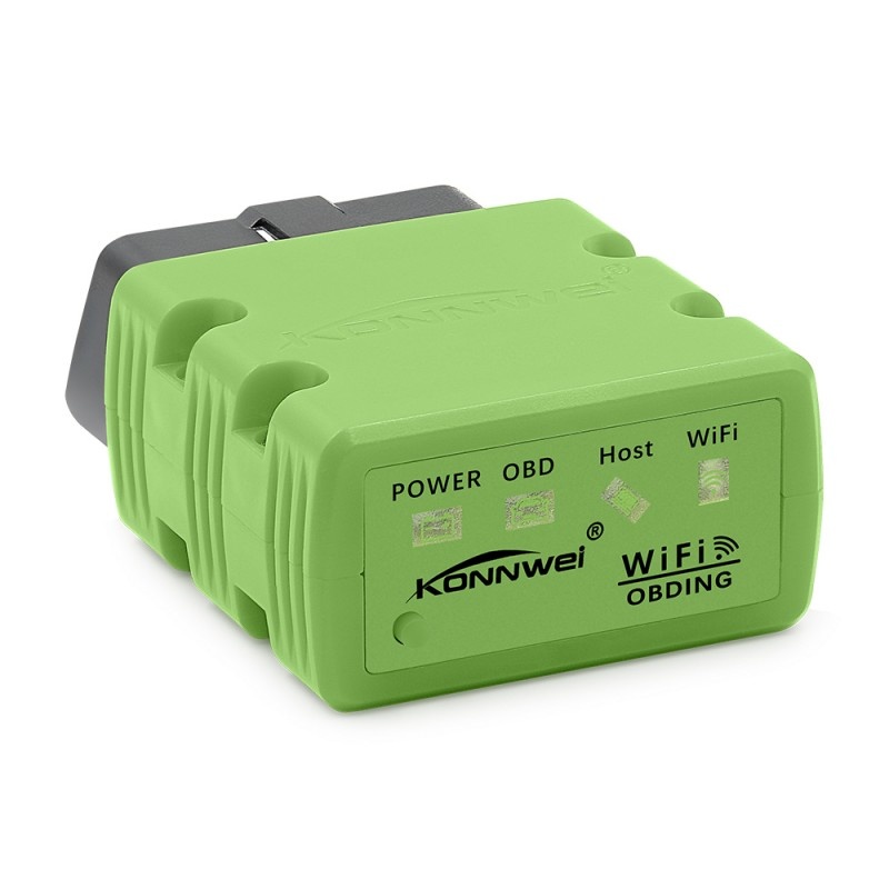 Resigilat Diagnoza OBD2 KONNWEI KW902, Green, WiFi, iOS, Android, PC, ELM 327 OBDII, PIC18F25K80