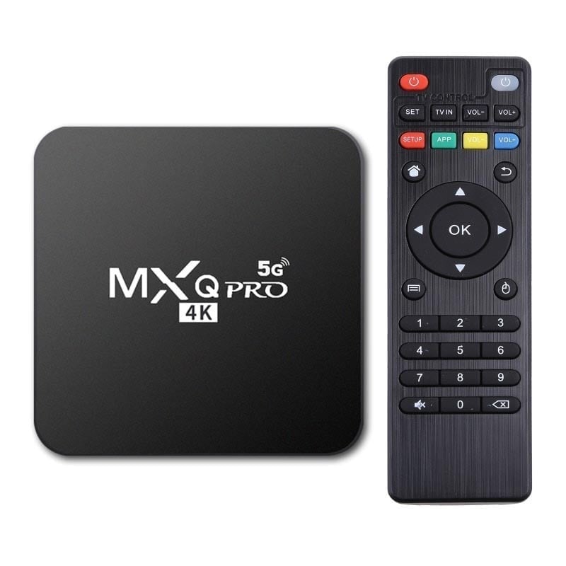 Resigilat Mini PC TV Box Techstar® MXQ PRO UltraHD 4K, TV BoxQuad-Core 64 Bit 4GB RAM, 64GB ROM, 5G Wireless, Ethernet, Android 10.1